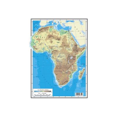 AFRICA – HARTA FIZICĂ • AFRICA – HARTA POLITICĂ (faţă-verso)